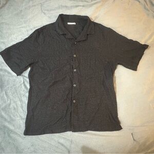 Zara Black Casual Button Down Shirt

#1085